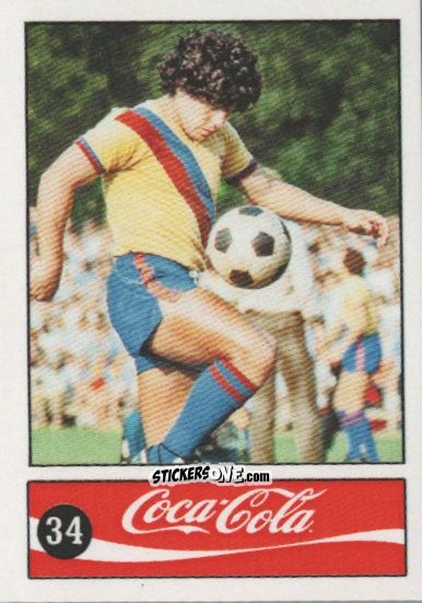 Cromo Diego Armando Maradona - Official Maradona Coca Cola 1984 (Colombia) n. 34 - Coca-Cola