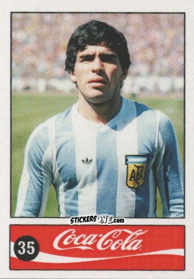 Cromo Diego Armando Maradona - Official Maradona Coca Cola 1984 (Colombia) n. 35 - Coca-Cola