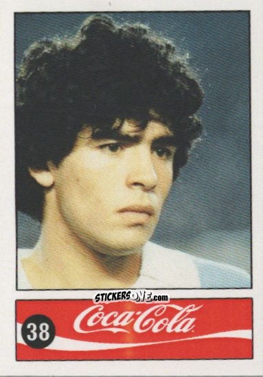 Cromo Diego Armando Maradona - Official Maradona Coca Cola 1984 (Colombia) n. 38 - Coca-Cola