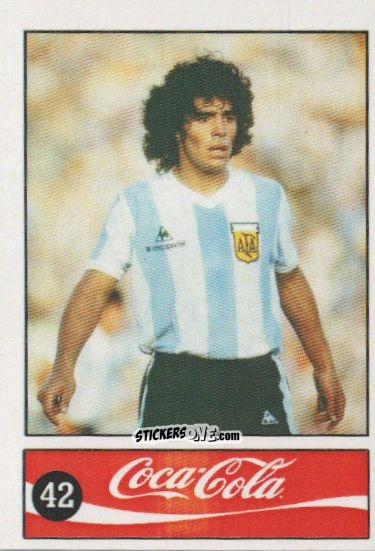 Cromo Diego Armando Maradona - Official Maradona Coca Cola 1984 (Colombia) n. 42 - Coca-Cola