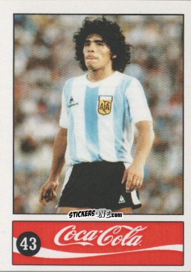 Cromo Diego Armando Maradona - Official Maradona Coca Cola 1984 (Colombia) n. 43 - Coca-Cola