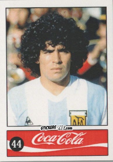 Cromo Diego Armando Maradona - Official Maradona Coca Cola 1984 (Colombia) n. 44 - Coca-Cola