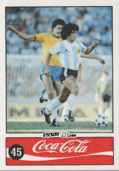 Cromo Diego Armando Maradona - Official Maradona Coca Cola 1984 (Colombia) n. 45 - Coca-Cola