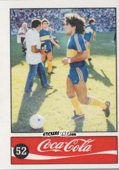 Cromo Diego Armando Maradona - Official Maradona Coca Cola 1984 (Colombia) n. 52 - Coca-Cola