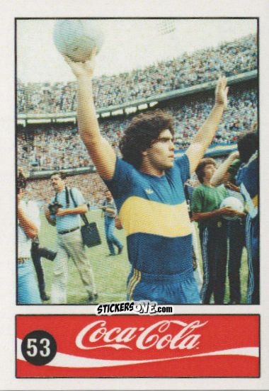 Cromo Diego Armando Maradona - Official Maradona Coca Cola 1984 (Colombia) n. 53 - Coca-Cola