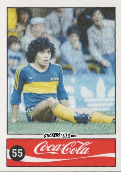 Cromo Diego Armando Maradona - Official Maradona Coca Cola 1984 (Colombia) n. 55 - Coca-Cola