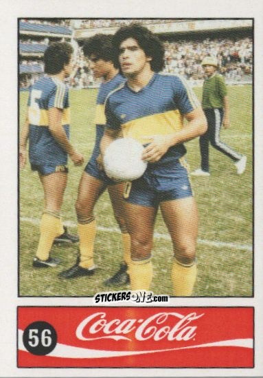 Cromo Diego Armando Maradona - Official Maradona Coca Cola 1984 (Colombia) n. 56 - Coca-Cola