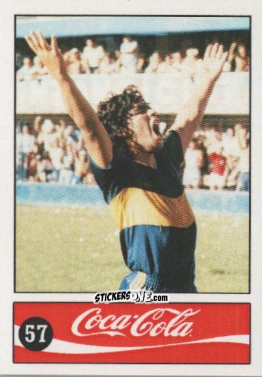 Cromo Diego Armando Maradona - Official Maradona Coca Cola 1984 (Colombia) n. 57 - Coca-Cola