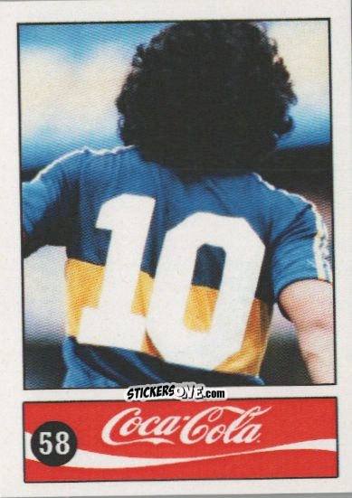 Cromo Diego Armando Maradona - Official Maradona Coca Cola 1984 (Colombia) n. 58 - Coca-Cola