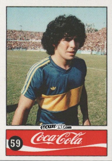 Cromo Diego Armando Maradona - Official Maradona Coca Cola 1984 (Colombia) n. 59 - Coca-Cola