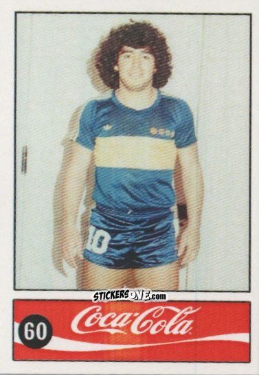 Cromo Diego Armando Maradona - Official Maradona Coca Cola 1984 (Colombia) n. 60 - Coca-Cola