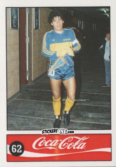 Cromo Diego Armando Maradona - Official Maradona Coca Cola 1984 (Colombia) n. 62 - Coca-Cola