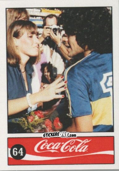 Cromo Diego Armando Maradona - Official Maradona Coca Cola 1984 (Colombia) n. 64 - Coca-Cola