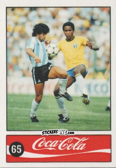 Cromo Diego Armando Maradona - Official Maradona Coca Cola 1984 (Colombia) n. 65 - Coca-Cola