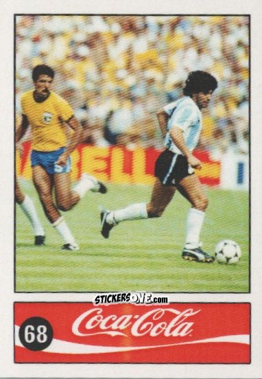 Cromo Diego Armando Maradona - Official Maradona Coca Cola 1984 (Colombia) n. 68 - Coca-Cola
