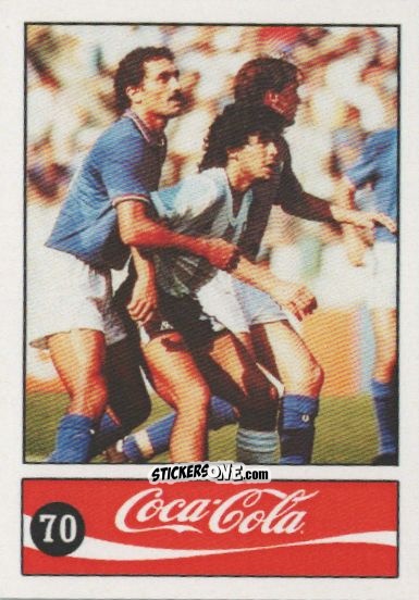 Cromo Diego Armando Maradona - Official Maradona Coca Cola 1984 (Colombia) n. 70 - Coca-Cola