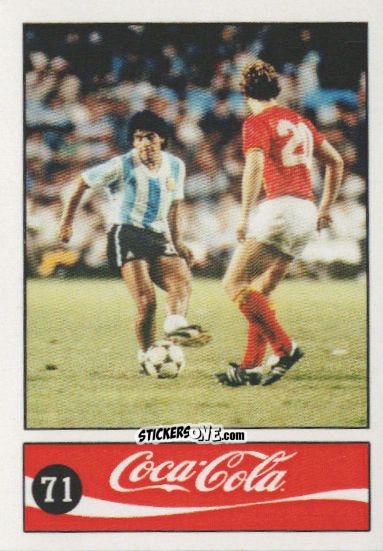 Cromo Diego Armando Maradona - Official Maradona Coca Cola 1984 (Colombia) n. 71 - Coca-Cola