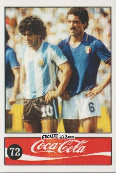 Cromo Diego Armando Maradona - Official Maradona Coca Cola 1984 (Colombia) n. 72 - Coca-Cola