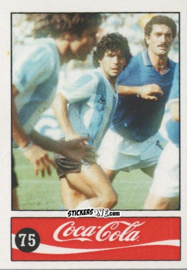Cromo Diego Armando Maradona - Official Maradona Coca Cola 1984 (Colombia) n. 75 - Coca-Cola