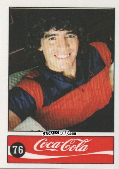 Cromo Diego Armando Maradona - Official Maradona Coca Cola 1984 (Colombia) n. 76 - Coca-Cola
