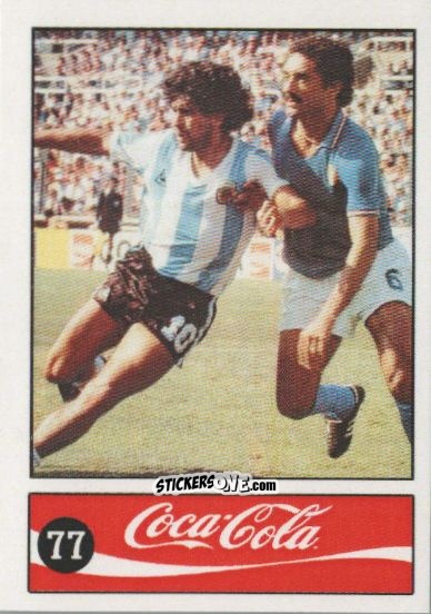 Cromo Diego Armando Maradona - Official Maradona Coca Cola 1984 (Colombia) n. 77 - Coca-Cola