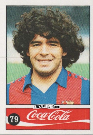 Cromo Diego Armando Maradona - Official Maradona Coca Cola 1984 (Colombia) n. 79 - Coca-Cola
