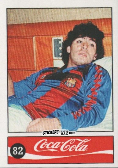 Cromo Diego Armando Maradona - Official Maradona Coca Cola 1984 (Colombia) n. 82 - Coca-Cola