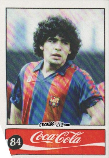 Cromo Diego Armando Maradona - Official Maradona Coca Cola 1984 (Colombia) n. 84 - Coca-Cola