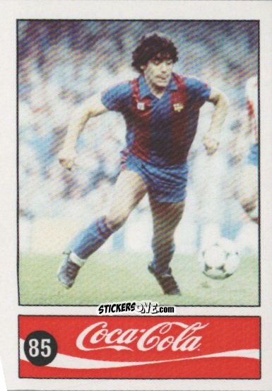 Cromo Diego Armando Maradona - Official Maradona Coca Cola 1984 (Colombia) n. 85 - Coca-Cola