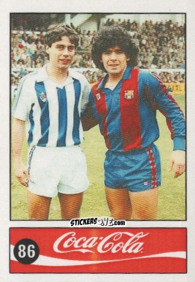 Cromo Diego Armando Maradona - Official Maradona Coca Cola 1984 (Colombia) n. 86 - Coca-Cola