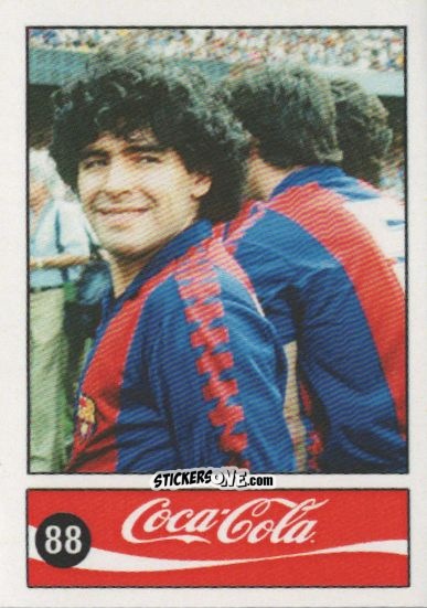 Cromo Diego Armando Maradona - Official Maradona Coca Cola 1984 (Colombia) n. 88 - Coca-Cola