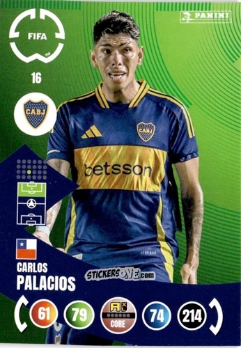 Sticker Carlos Palacios - FIFA Club World Cup 2025. Adrenalyn XL n. 16 - Panini