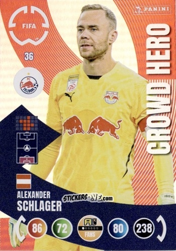 Figurina Alexander Schlager - FIFA Club World Cup 2025. Adrenalyn XL n. 36 - Panini