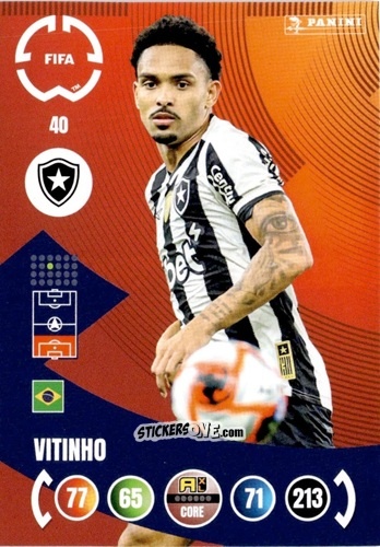 Sticker Vitinho - FIFA Club World Cup 2025. Adrenalyn XL n. 40 - Panini