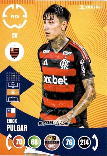 Sticker Erick Pulgar - FIFA Club World Cup 2025. Adrenalyn XL n. 50 - Panini