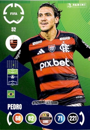 Sticker Pedro - FIFA Club World Cup 2025. Adrenalyn XL n. 52 - Panini