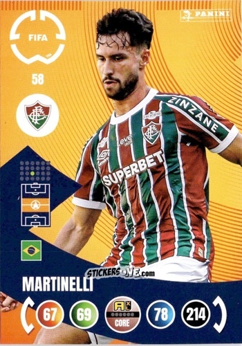 Sticker Martinelli - FIFA Club World Cup 2025. Adrenalyn XL n. 58 - Panini
