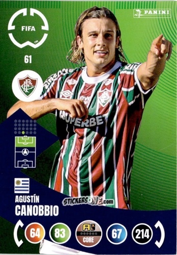Sticker Agustín Canobbio - FIFA Club World Cup 2025. Adrenalyn XL n. 61 - Panini