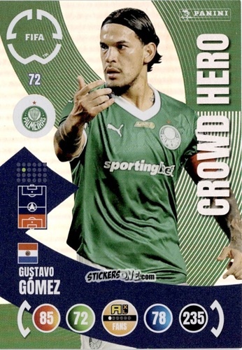 Figurina Gustavo Gómez - FIFA Club World Cup 2025. Adrenalyn XL n. 72 - Panini