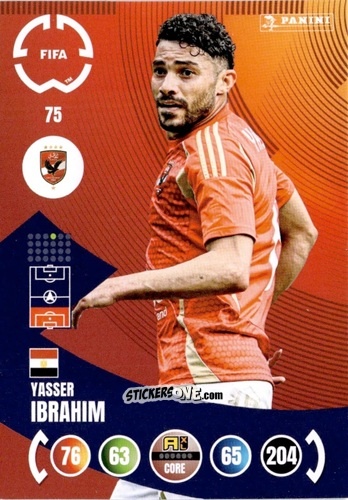 Sticker Yasser Ibrahim - FIFA Club World Cup 2025. Adrenalyn XL n. 75 - Panini
