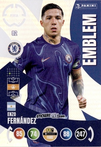 Sticker Enzo Fernández - FIFA Club World Cup 2025. Adrenalyn XL n. 82 - Panini
