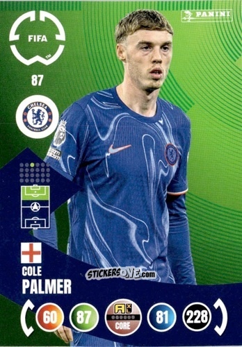 Sticker Cole Palmer - FIFA Club World Cup 2025. Adrenalyn XL n. 87 - Panini
