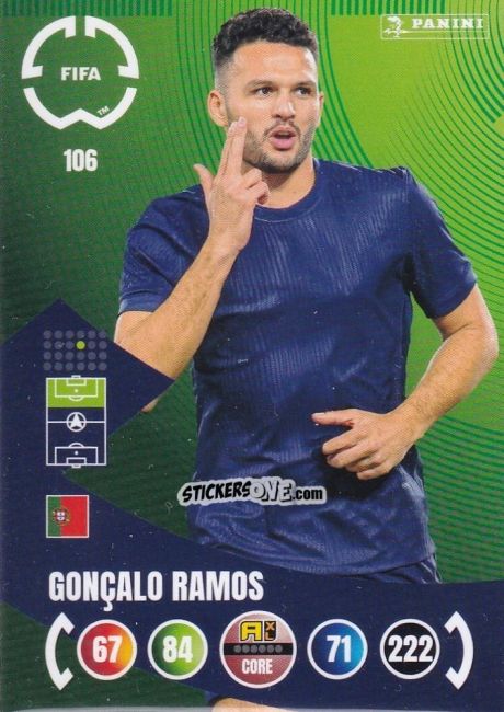 Cromo Goncalo Ramos - FIFA Club World Cup 2025. Adrenalyn XL n. 106 - Panini