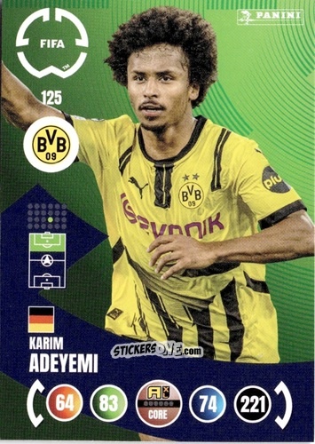 Figurina Karim Adeyemi - FIFA Club World Cup 2025. Adrenalyn XL n. 125 - Panini