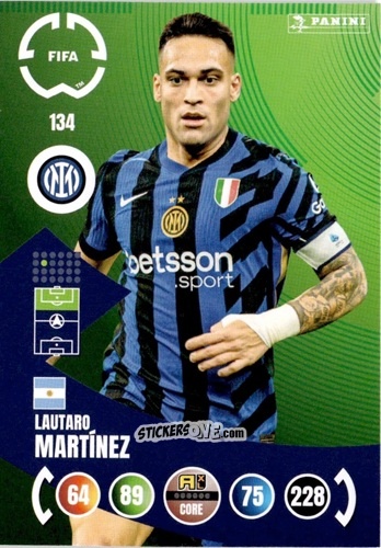 Sticker Lautaro Martínez - FIFA Club World Cup 2025. Adrenalyn XL n. 134 - Panini