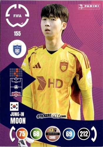 Sticker Jung-In Moon - FIFA Club World Cup 2025. Adrenalyn XL n. 155 - Panini