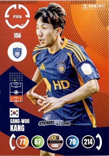 Sticker Sang-Woo Kang - FIFA Club World Cup 2025. Adrenalyn XL n. 156 - Panini