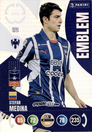 Sticker Stefan Medina - FIFA Club World Cup 2025. Adrenalyn XL n. 172 - Panini
