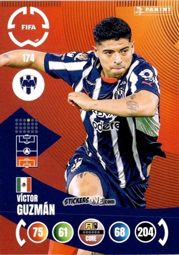 Sticker Víctor Guzmán - FIFA Club World Cup 2025. Adrenalyn XL n. 174 - Panini