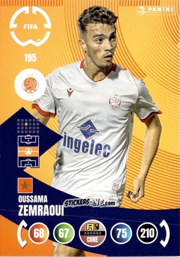 Sticker Oussama Zemraoui - FIFA Club World Cup 2025. Adrenalyn XL n. 195 - Panini